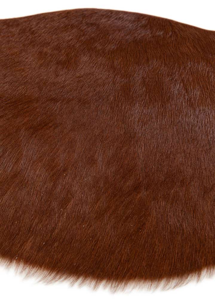 1' 8 x 2' 7 Cowhide Leather Rug