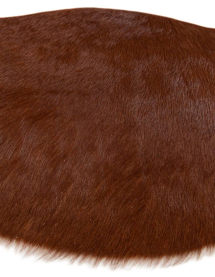 Detail image of 1' 8 x 2' 7 Cowhide Leather Rug