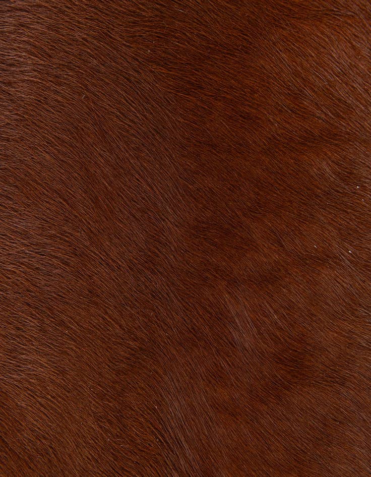 Detail image of 1' 8 x 2' 7 Cowhide Leather Rug