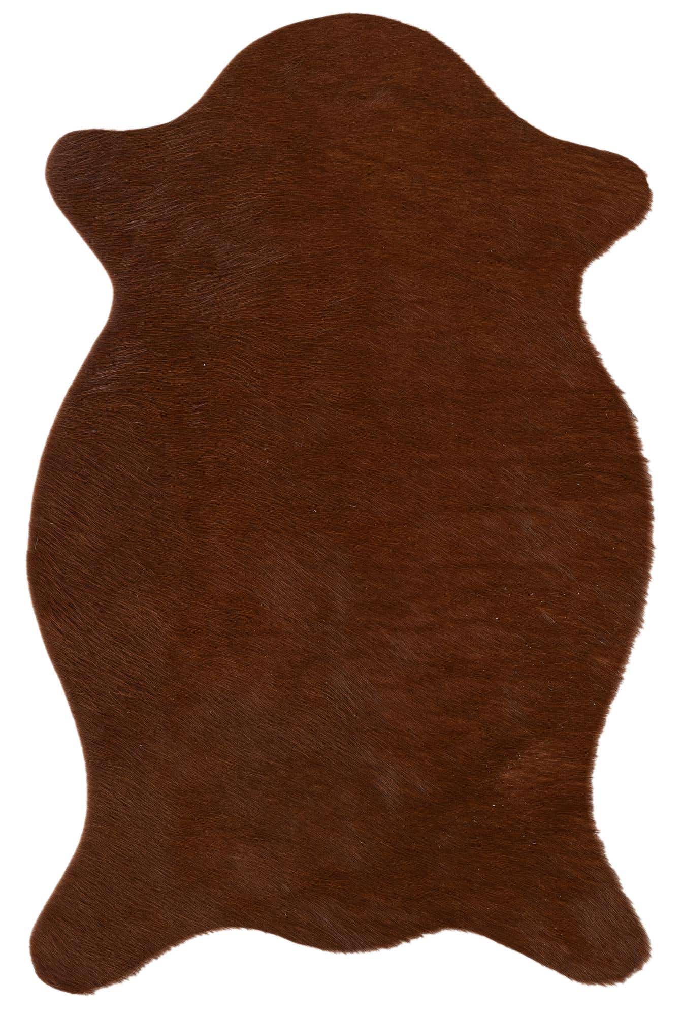 1' 8 x 2' 7 Cowhide Leather Rug