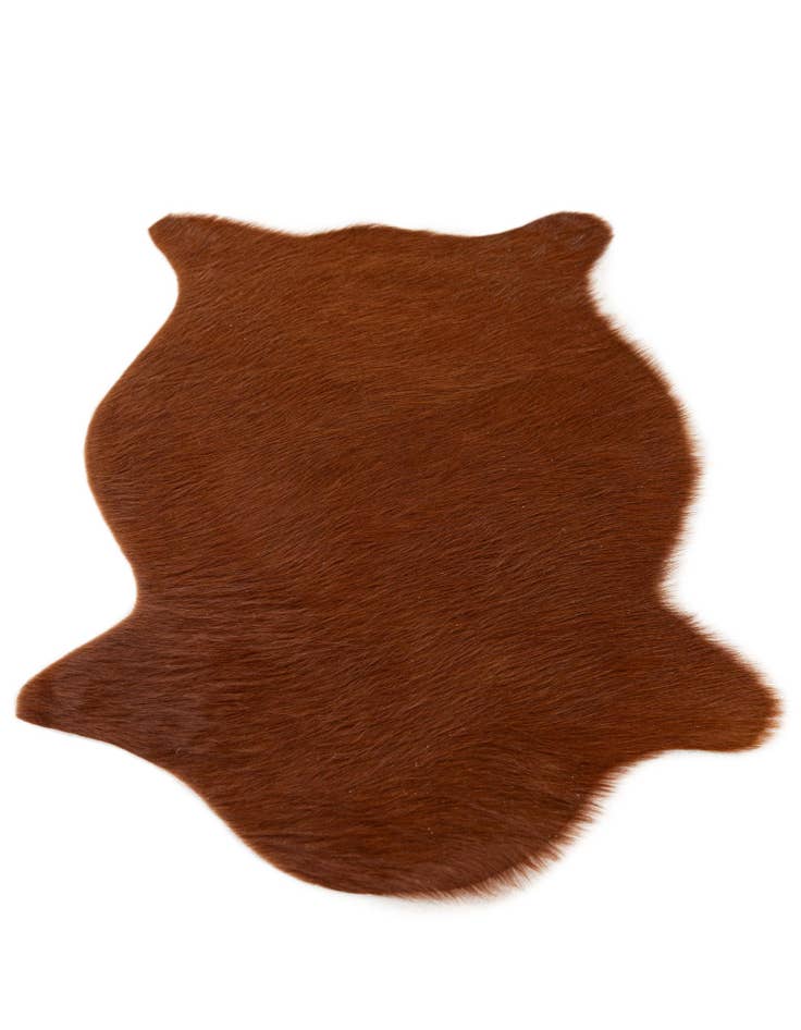 Detail image of 1' 8 x 2' 7 Cowhide Leather Rug