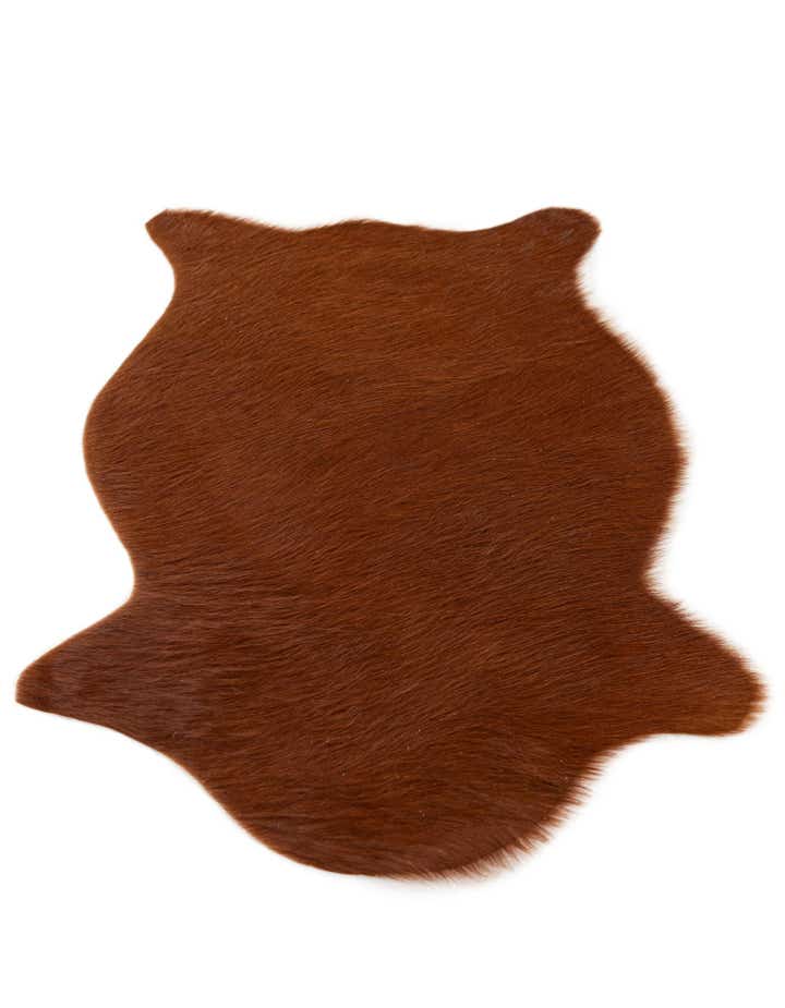 1' 8 x 2' 7 Cowhide Leather Rug