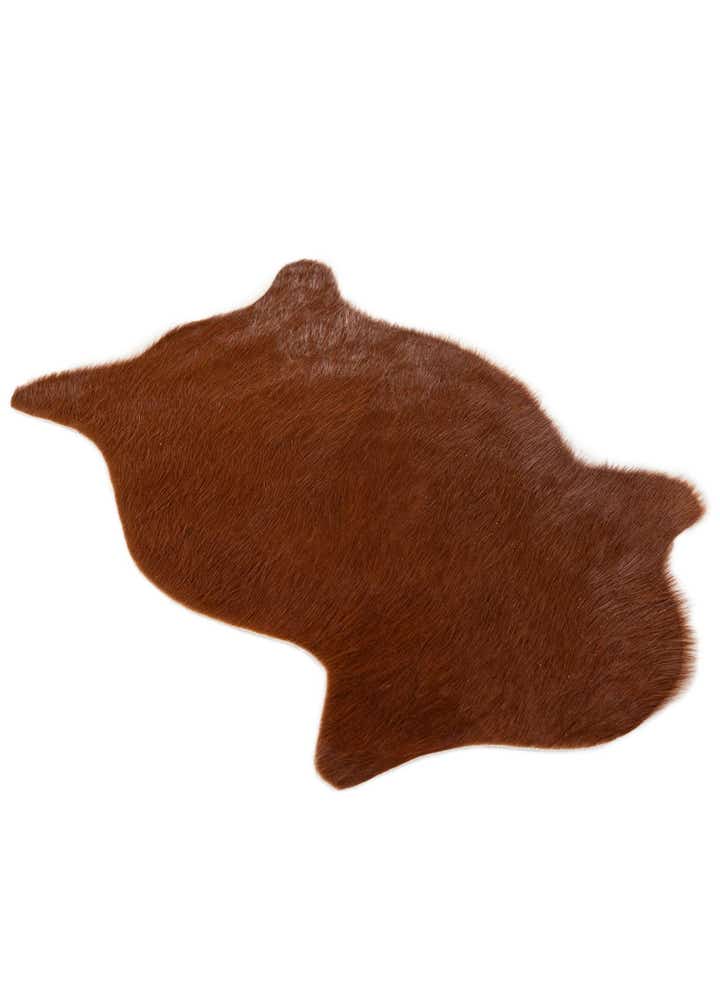 1' 8 x 2' 7 Cowhide Leather Rug