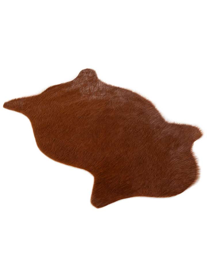 1' 8 x 2' 7 Cowhide Leather Rug
