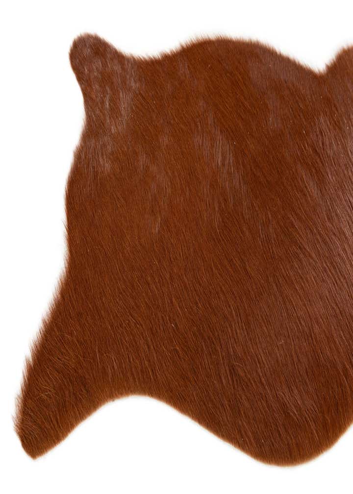 1' 8 x 2' 7 Cowhide Leather Rug