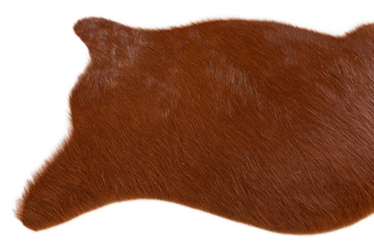 Detail image of 1' 8 x 2' 7 Cowhide Leather Rug