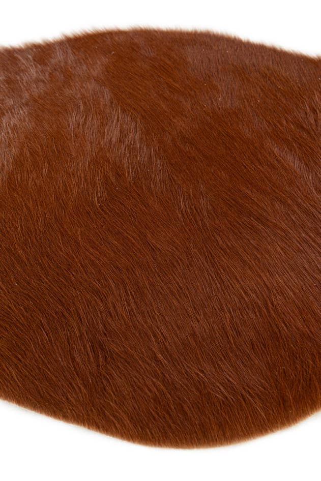 Detail image of 1' 8 x 2' 7 Cowhide Leather Rug