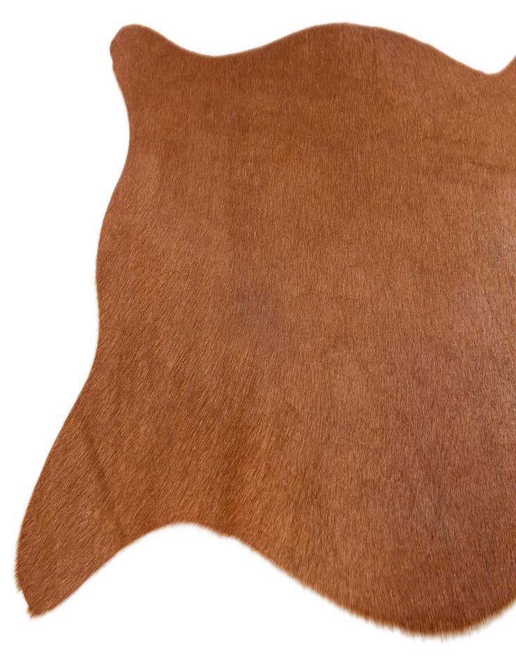 Detail image of 1' 8 x 2' 7 Cowhide Leather Rug