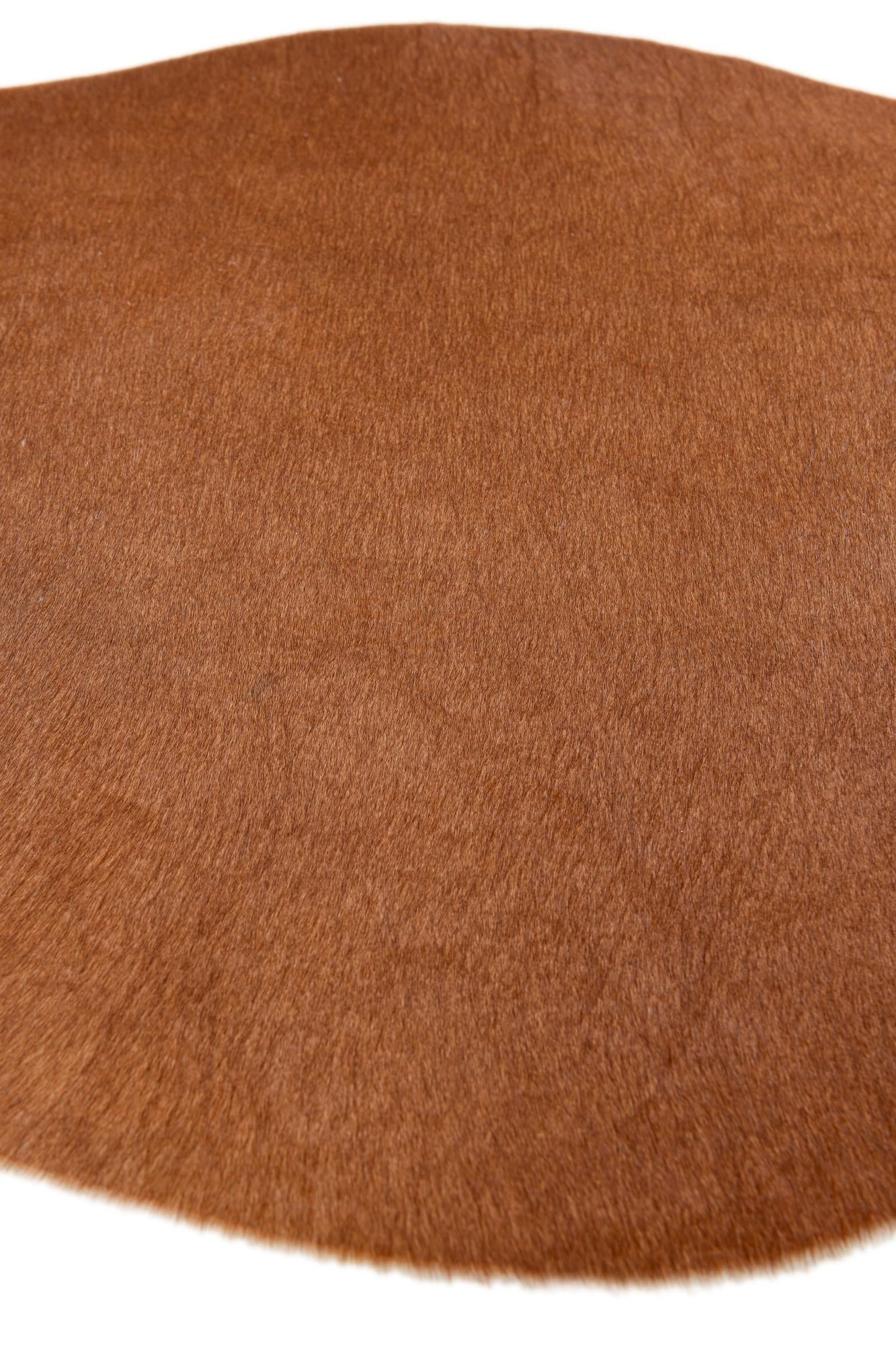 1' 8 x 2' 7 Cowhide Leather Rug