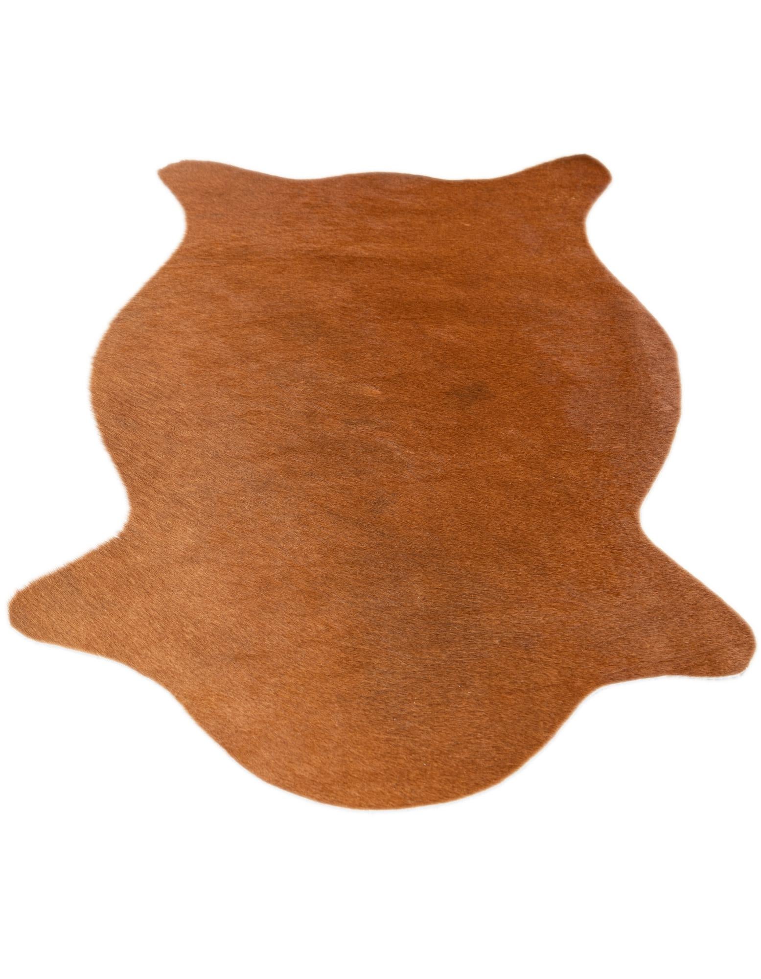 1' 8 x 2' 7 Cowhide Leather Rug