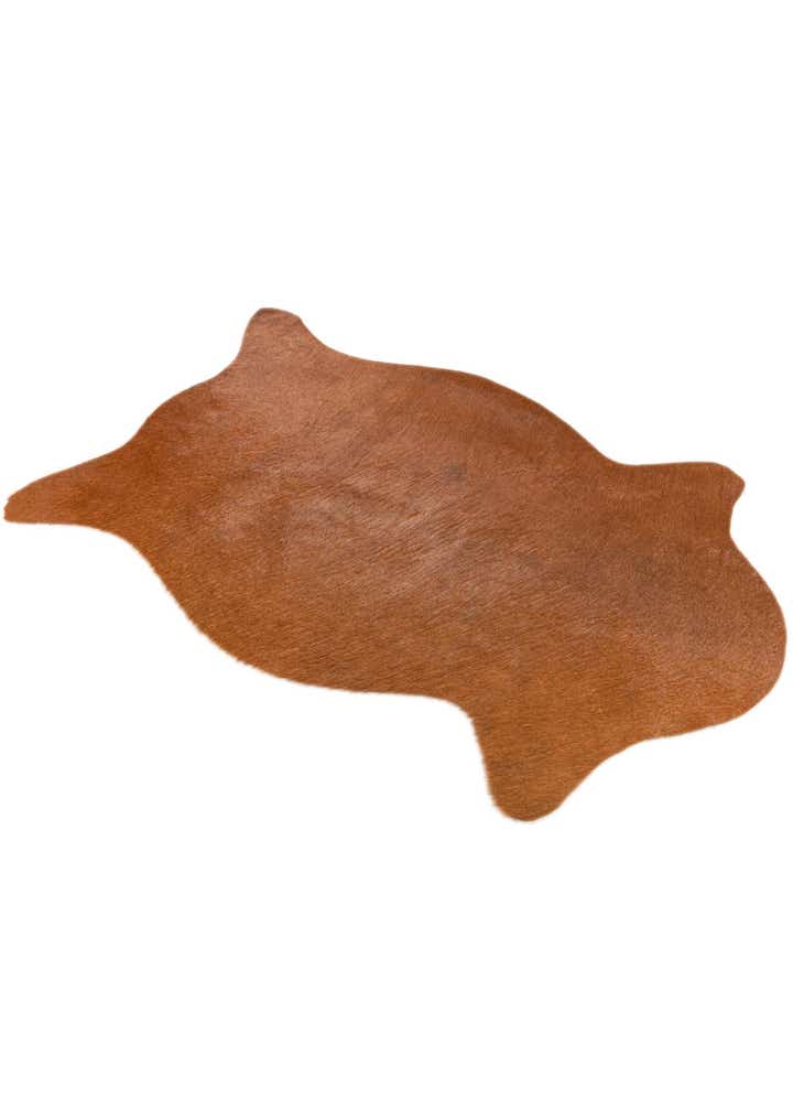 1' 8 x 2' 7 Cowhide Leather Rug