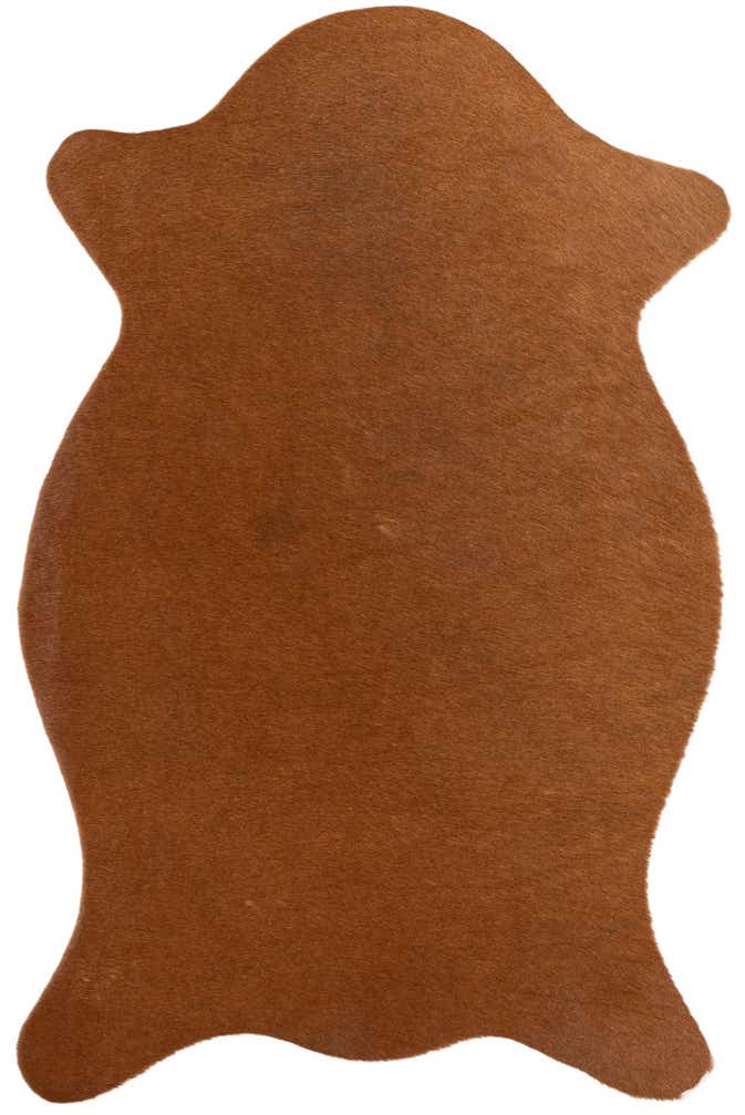 1' 8 x 2' 7 Cowhide Leather Rug