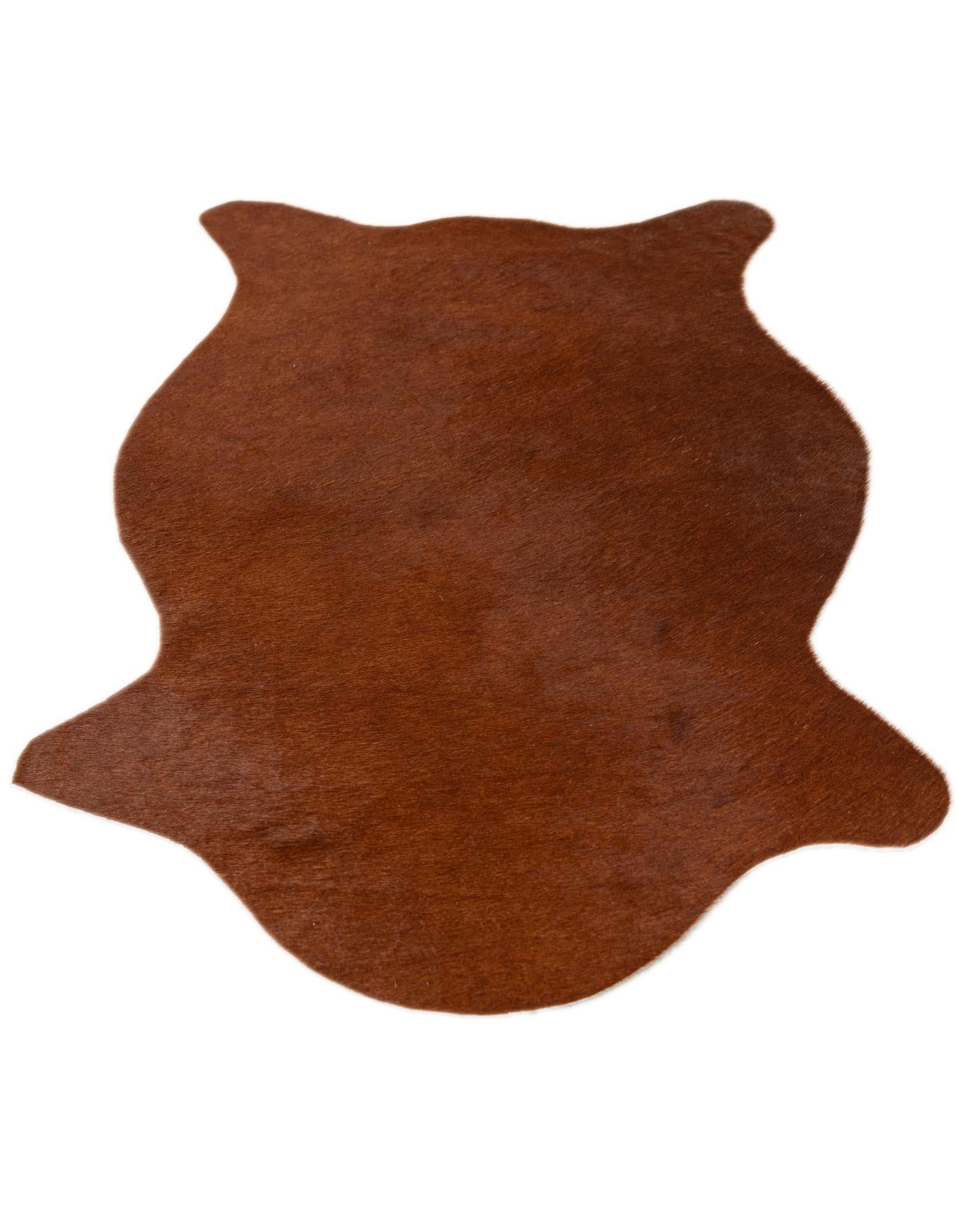 1' 8 x 2' 7 Cowhide Leather Rug
