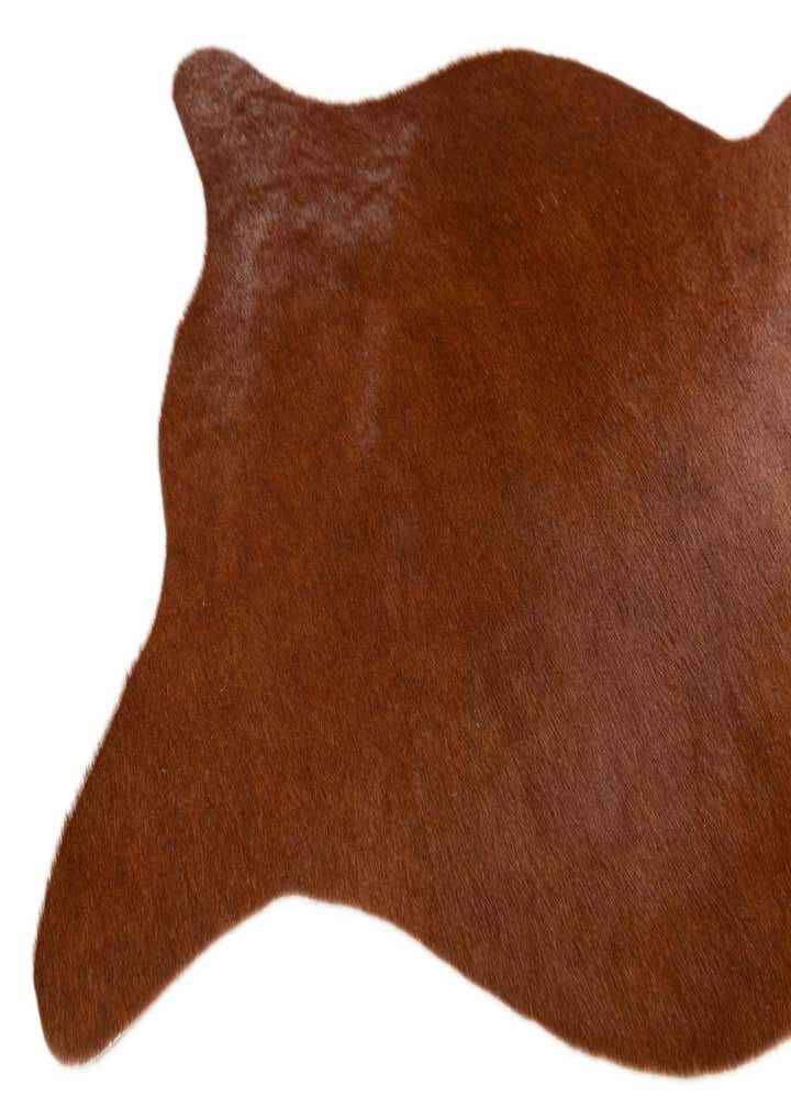 1' 8 x 2' 7 Cowhide Leather Rug