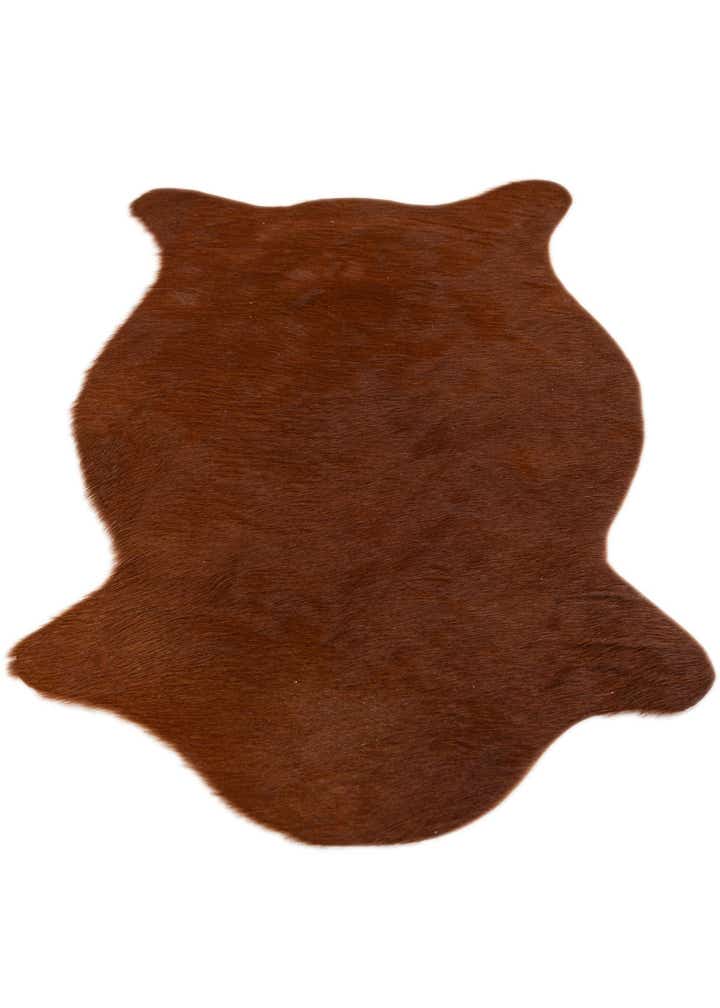 1' 8 x 2' 7 Cowhide Leather Rug