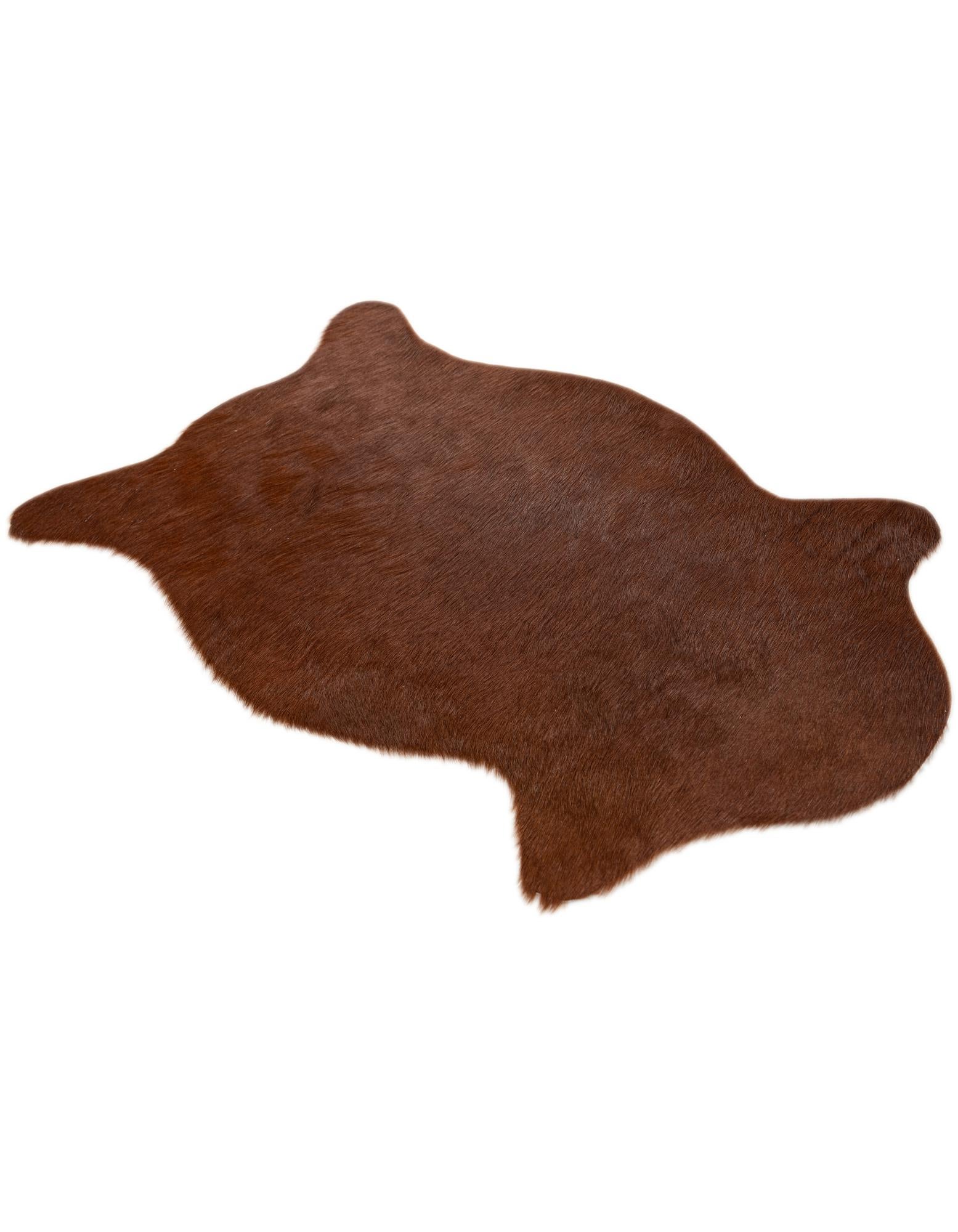 1' 8 x 2' 7 Cowhide Leather Rug