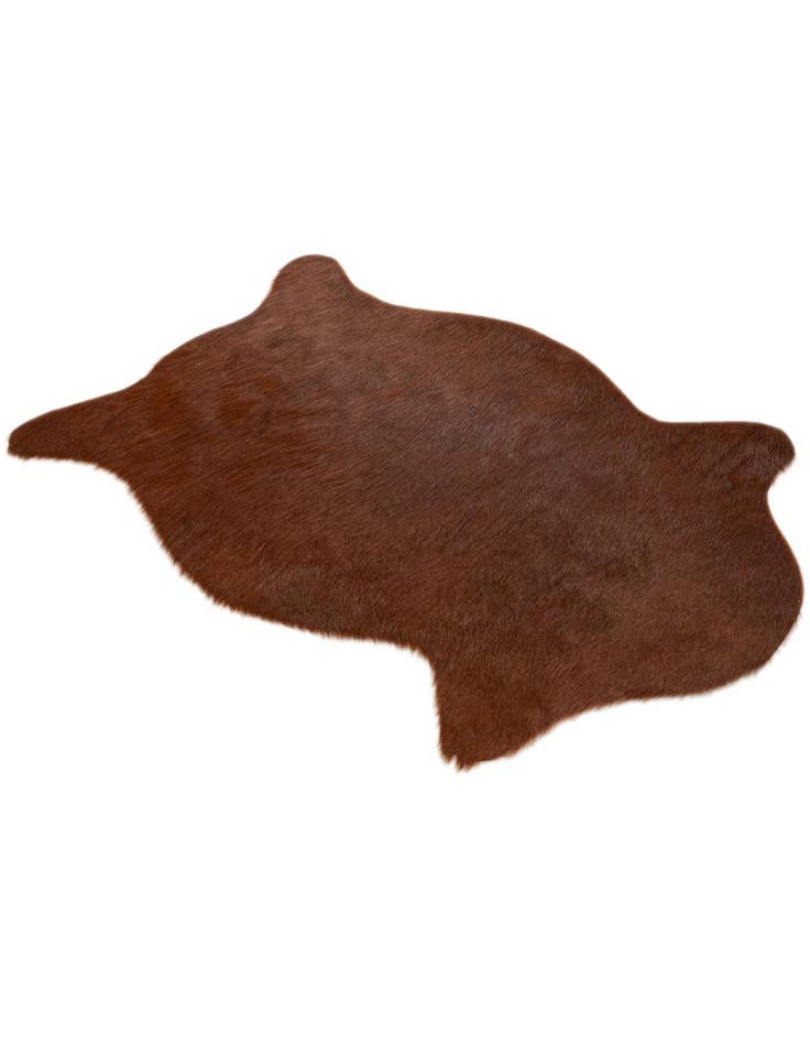 Detail image of 1' 8 x 2' 7 Cowhide Leather Rug