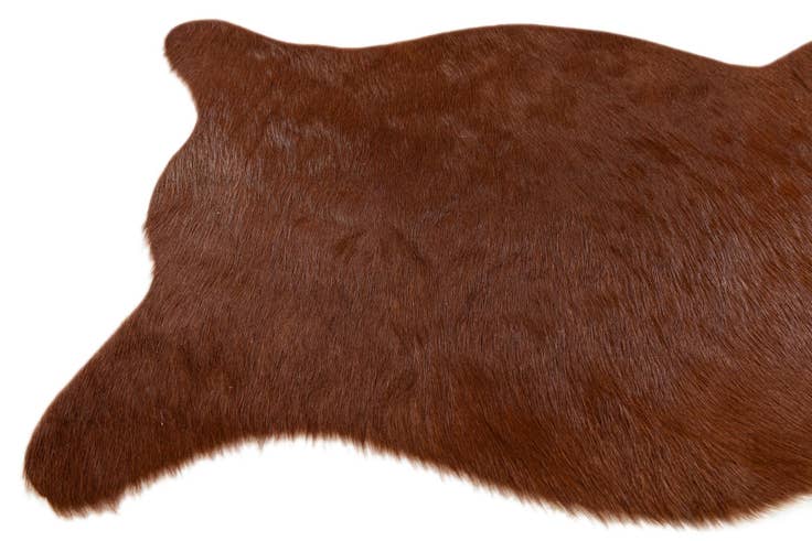 Detail image of 1' 8 x 2' 7 Cowhide Leather Rug