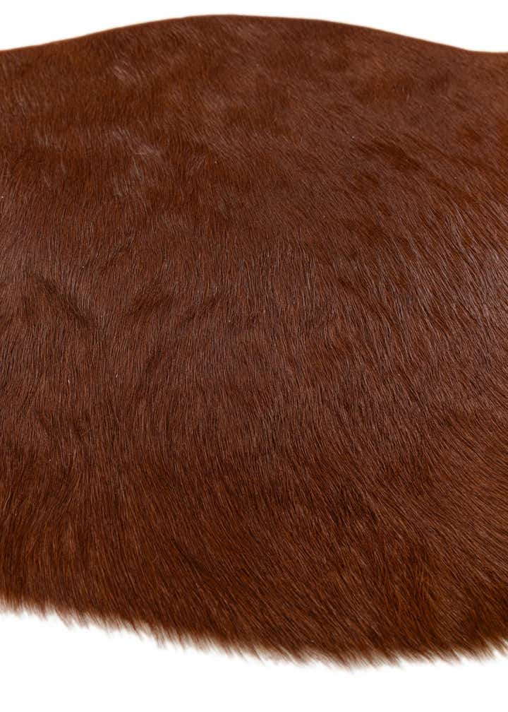 1' 8 x 2' 7 Cowhide Leather Rug