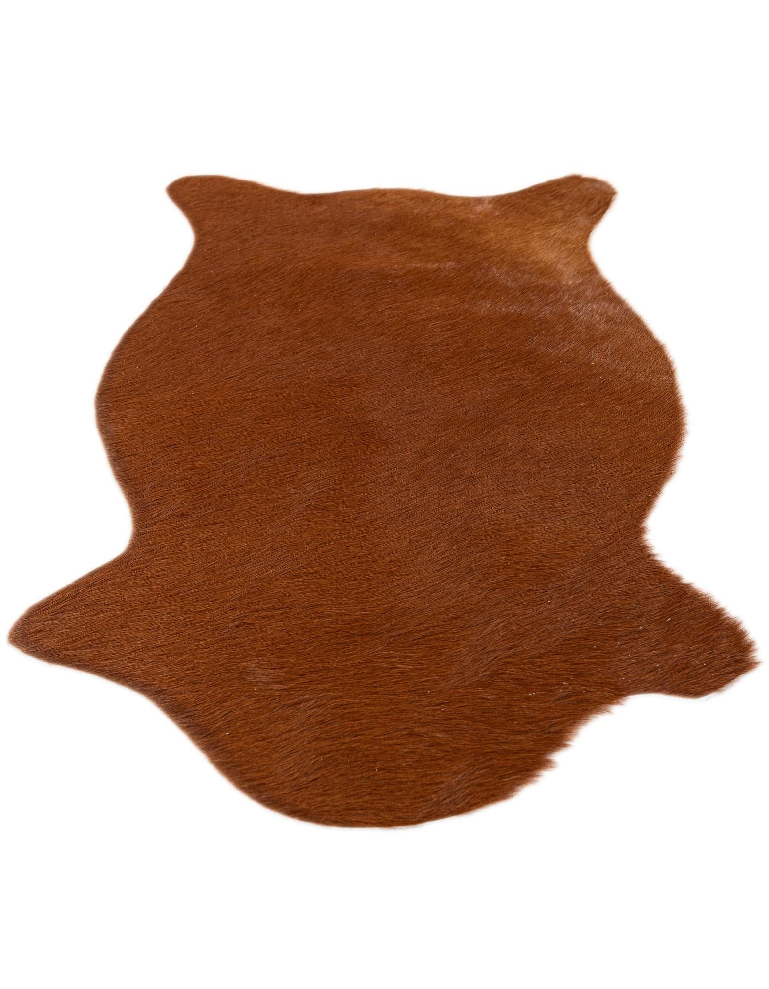 1' 8 x 2' 7 Cowhide Leather Rug