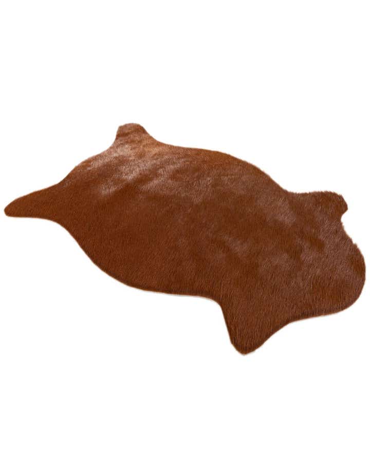 1' 8 x 2' 7 Cowhide Leather Rug