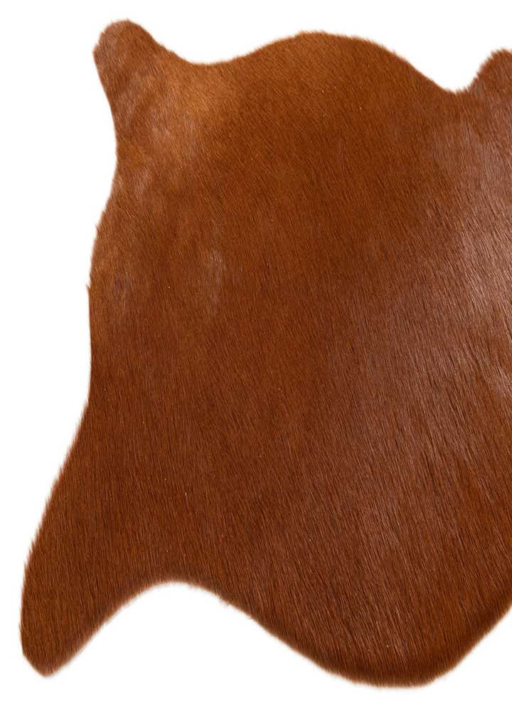 1' 8 x 2' 7 Cowhide Leather Rug