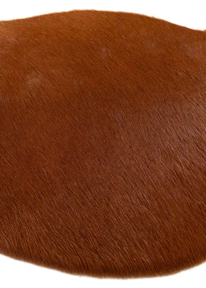 1' 8 x 2' 7 Cowhide Leather Rug