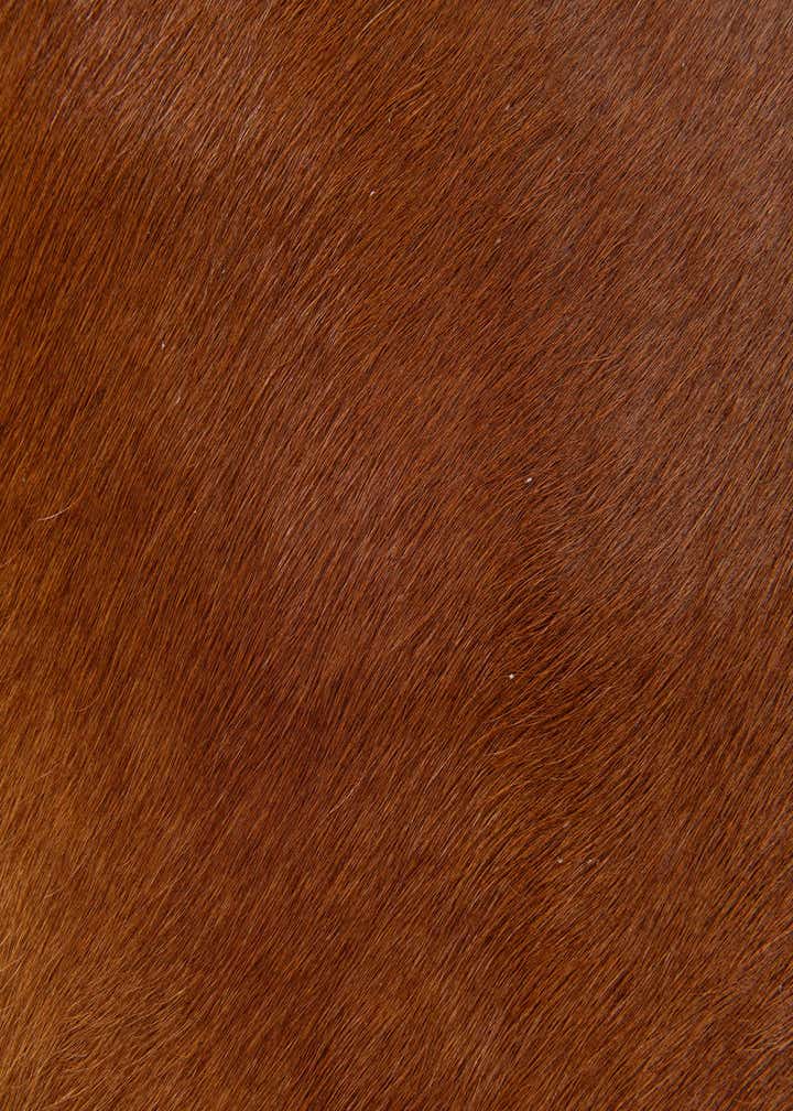 1' 8 x 2' 7 Cowhide Leather Rug