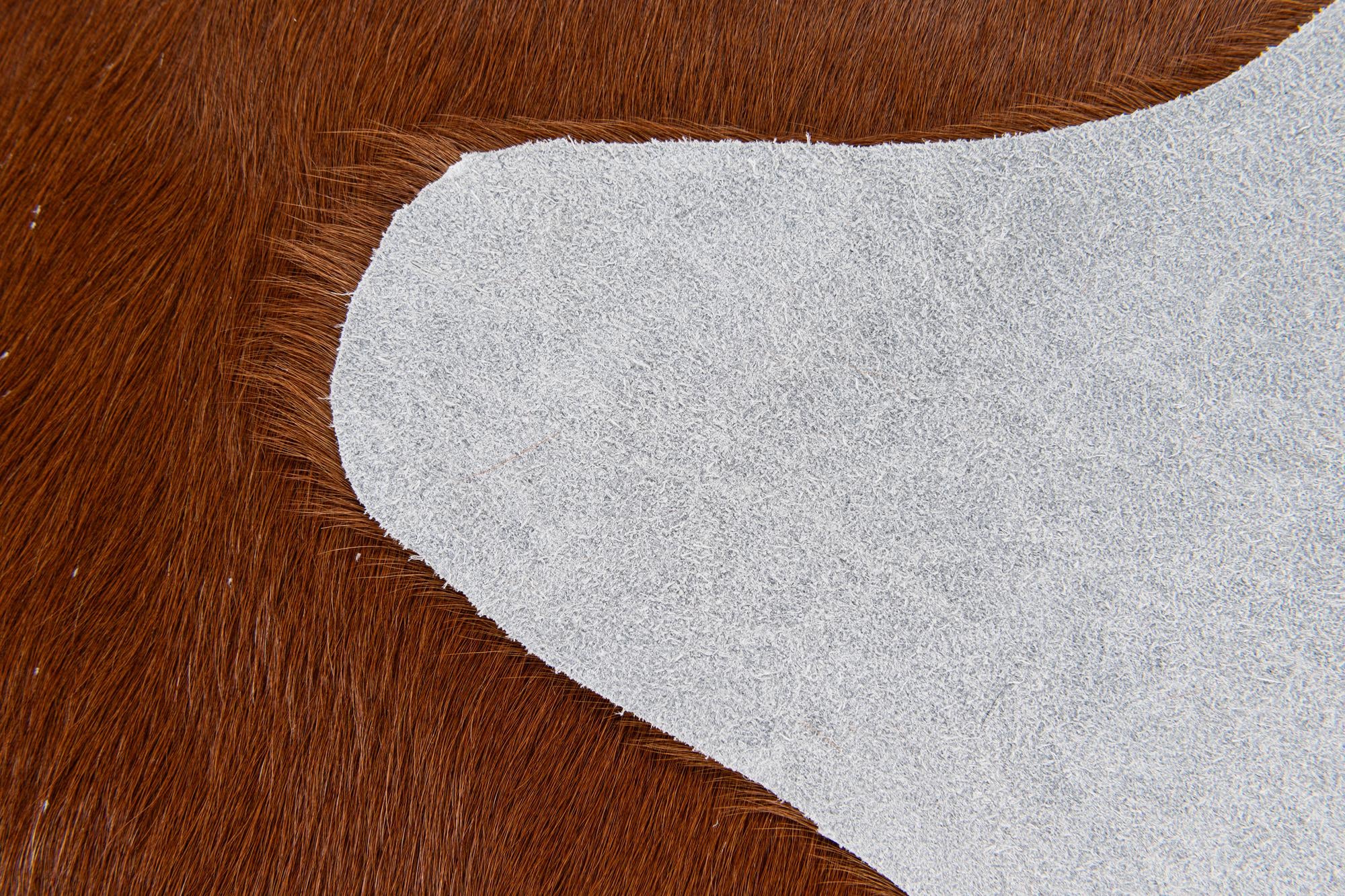 1' 8 x 2' 7 Cowhide Leather Rug