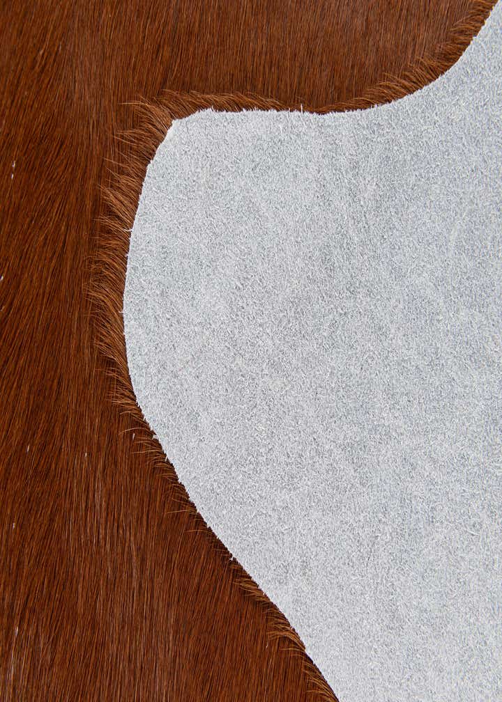 1' 8 x 2' 7 Cowhide Leather Rug