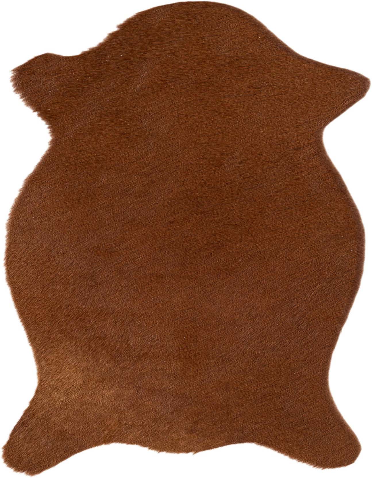 1' 8 x 2' 7 Cowhide Leather Rug