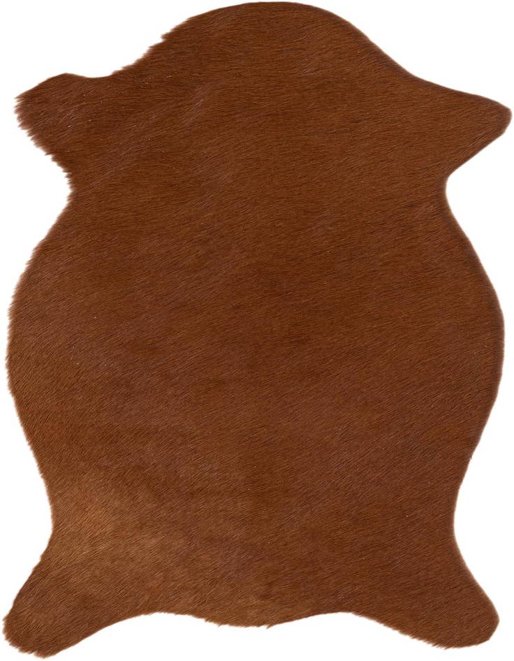 Detail image of 1' 8 x 2' 7 Cowhide Leather Rug
