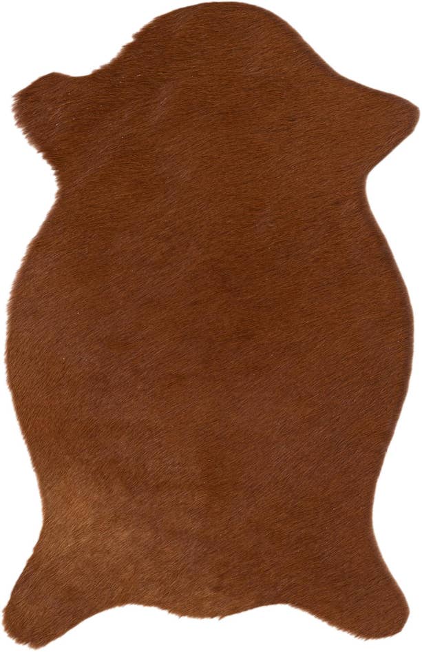 Detail image of 1' 8 x 2' 7 Cowhide Leather Rug