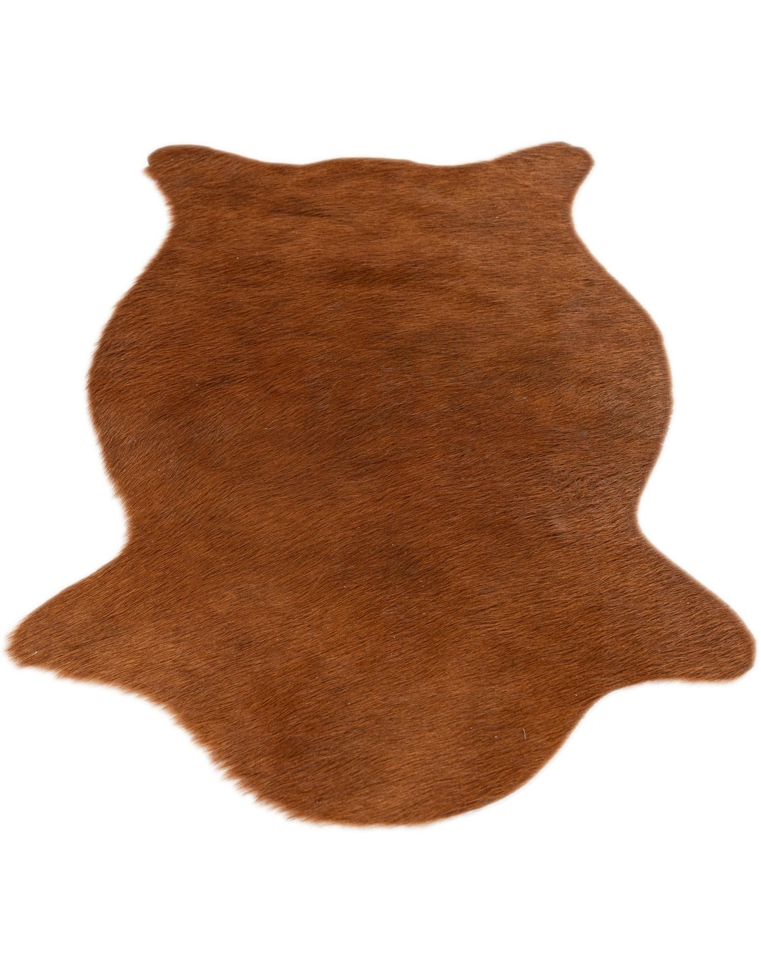 1' 8 x 2' 7 Cowhide Leather Rug