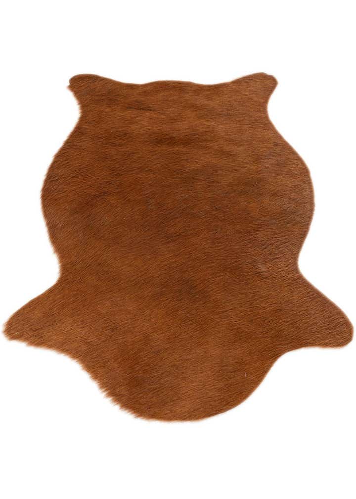 1' 8 x 2' 7 Cowhide Leather Rug