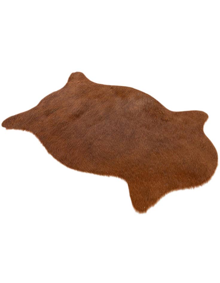 Detail image of 1' 8 x 2' 7 Cowhide Leather Rug