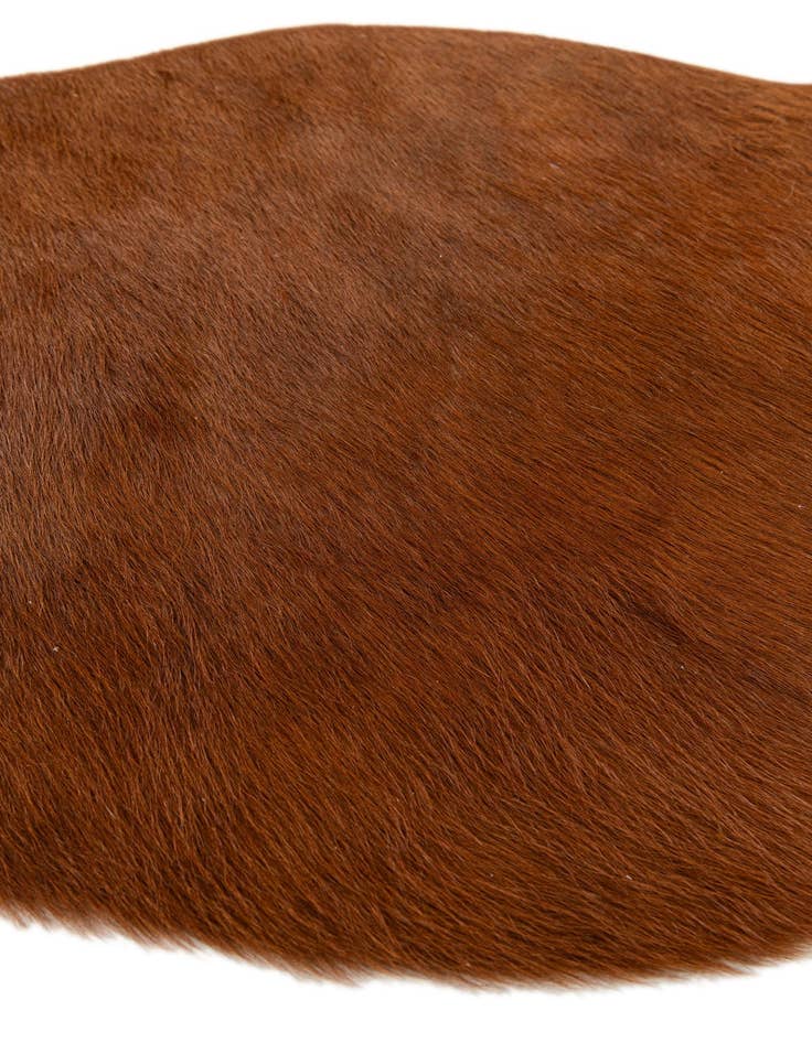 Detail image of 1' 8 x 2' 7 Cowhide Leather Rug