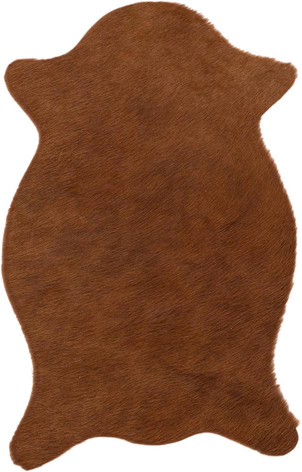 Detail image of 1' 8 x 2' 7 Cowhide Leather Rug