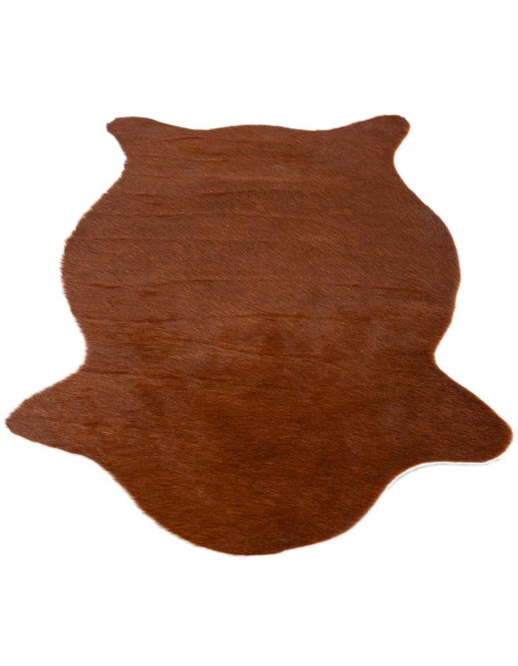 Detail image of 1' 8 x 2' 7 Cowhide Leather Rug