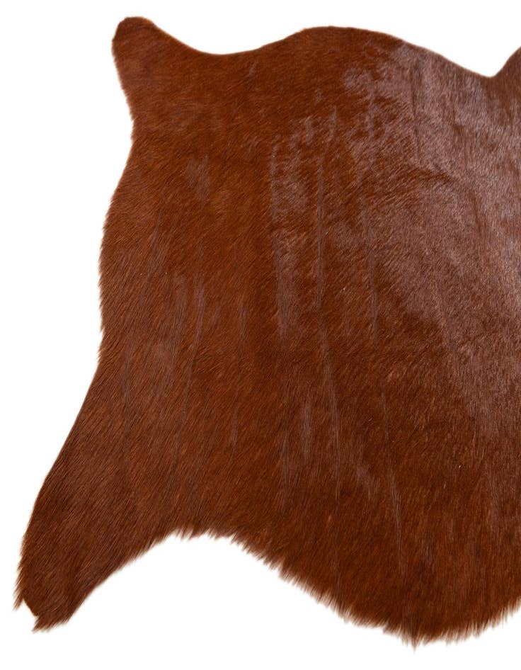 Detail image of 1' 8 x 2' 7 Cowhide Leather Rug