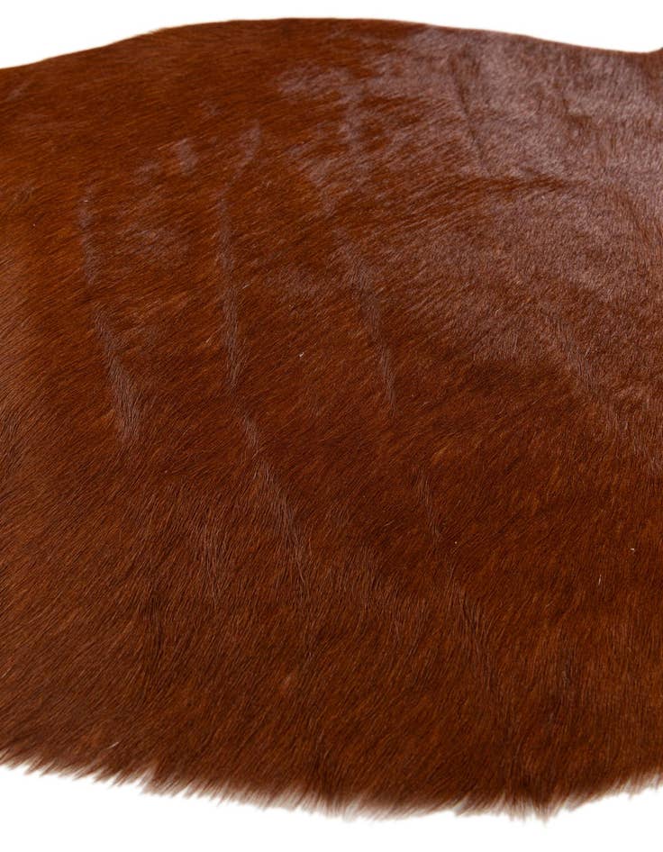 Detail image of 1' 8 x 2' 7 Cowhide Leather Rug