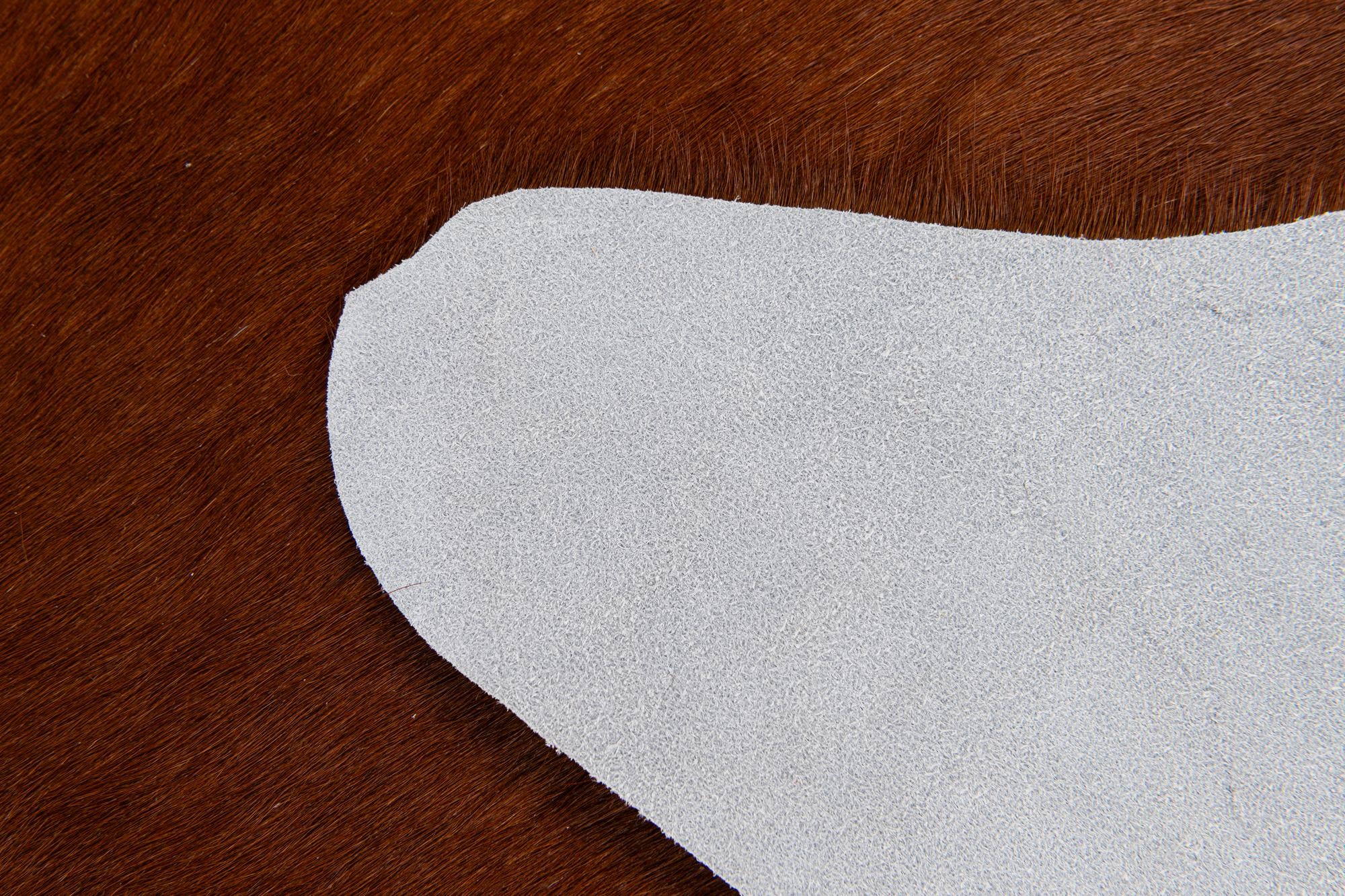 1' 8 x 2' 7 Cowhide Leather Rug