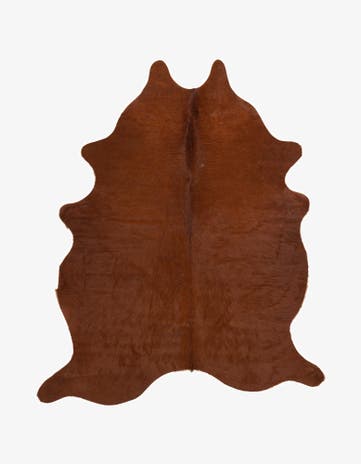 5' 1 x 5' 10 Cowhide Leather Rug
