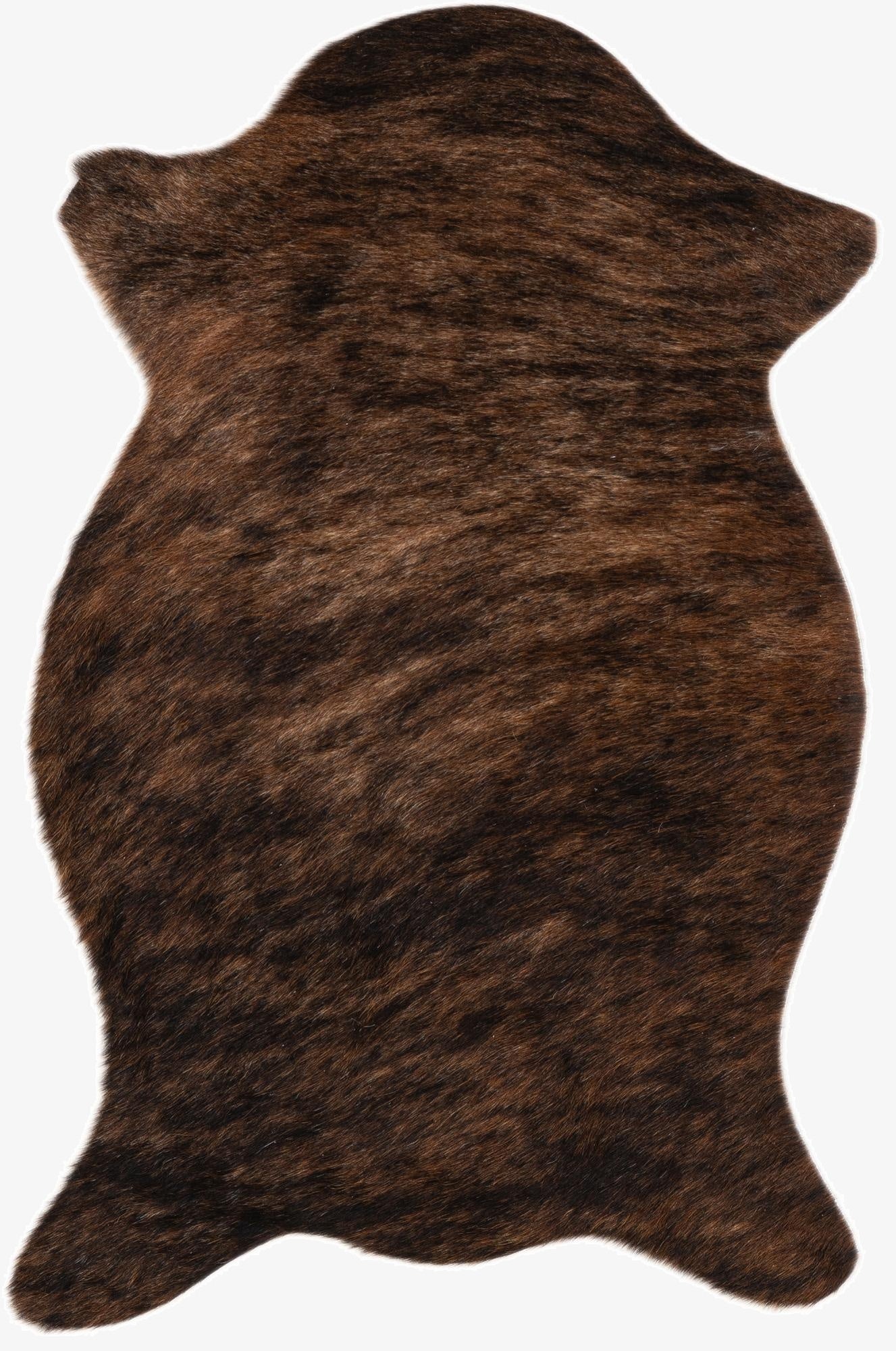 1' 6 x 2' 5 Cowhide Leather Rug