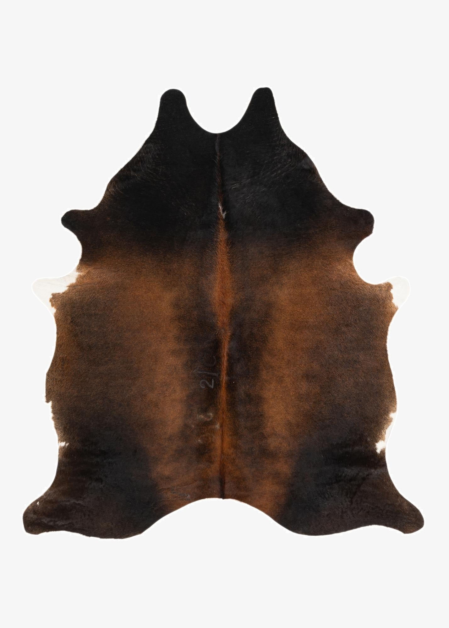 5' 9 x 6' 6 Cowhide Leather Rug