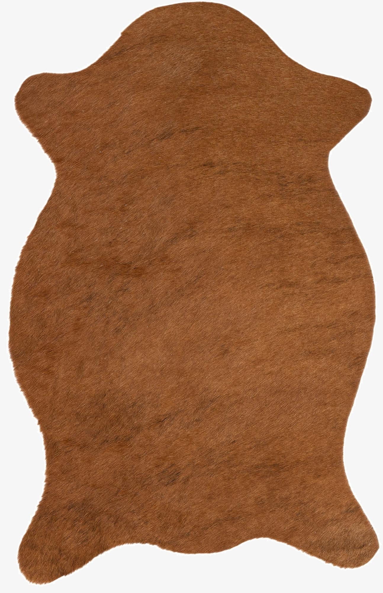 1' 7 x 2' 5 Cowhide Leather Rug