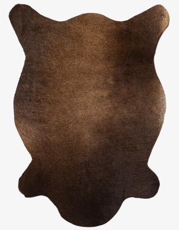2' 2 x 2' 11 Cowhide Leather Rug