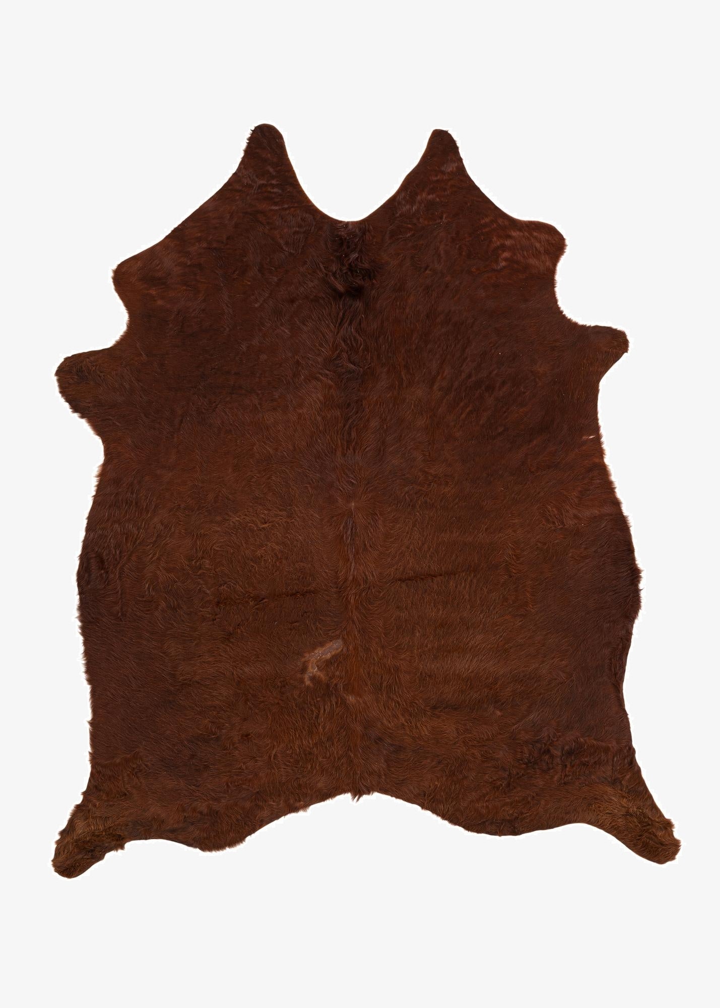 4' 11 x 5' 7 Cowhide Leather Rug