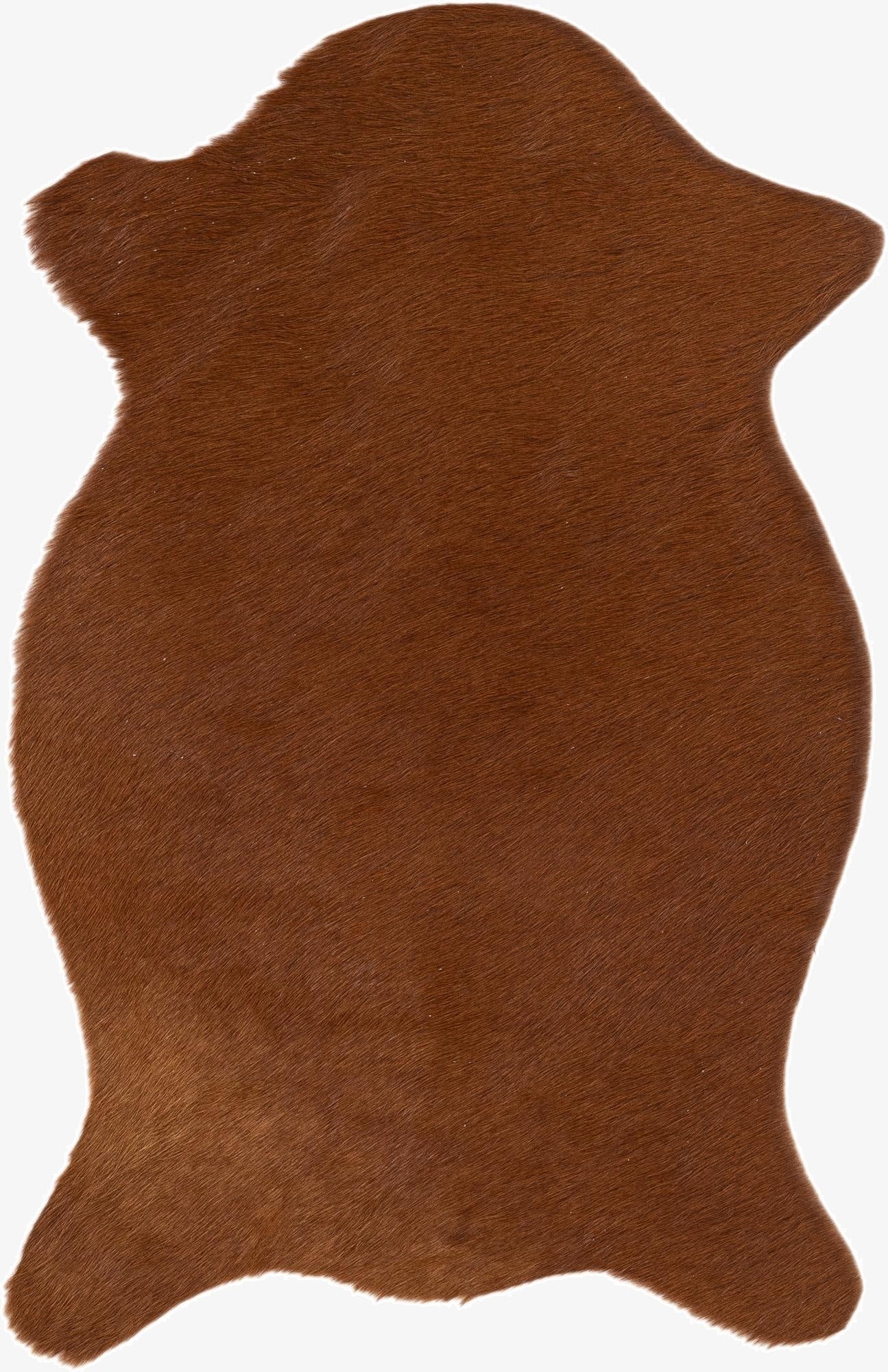 1' 8 x 2' 7 Cowhide Leather Rug
