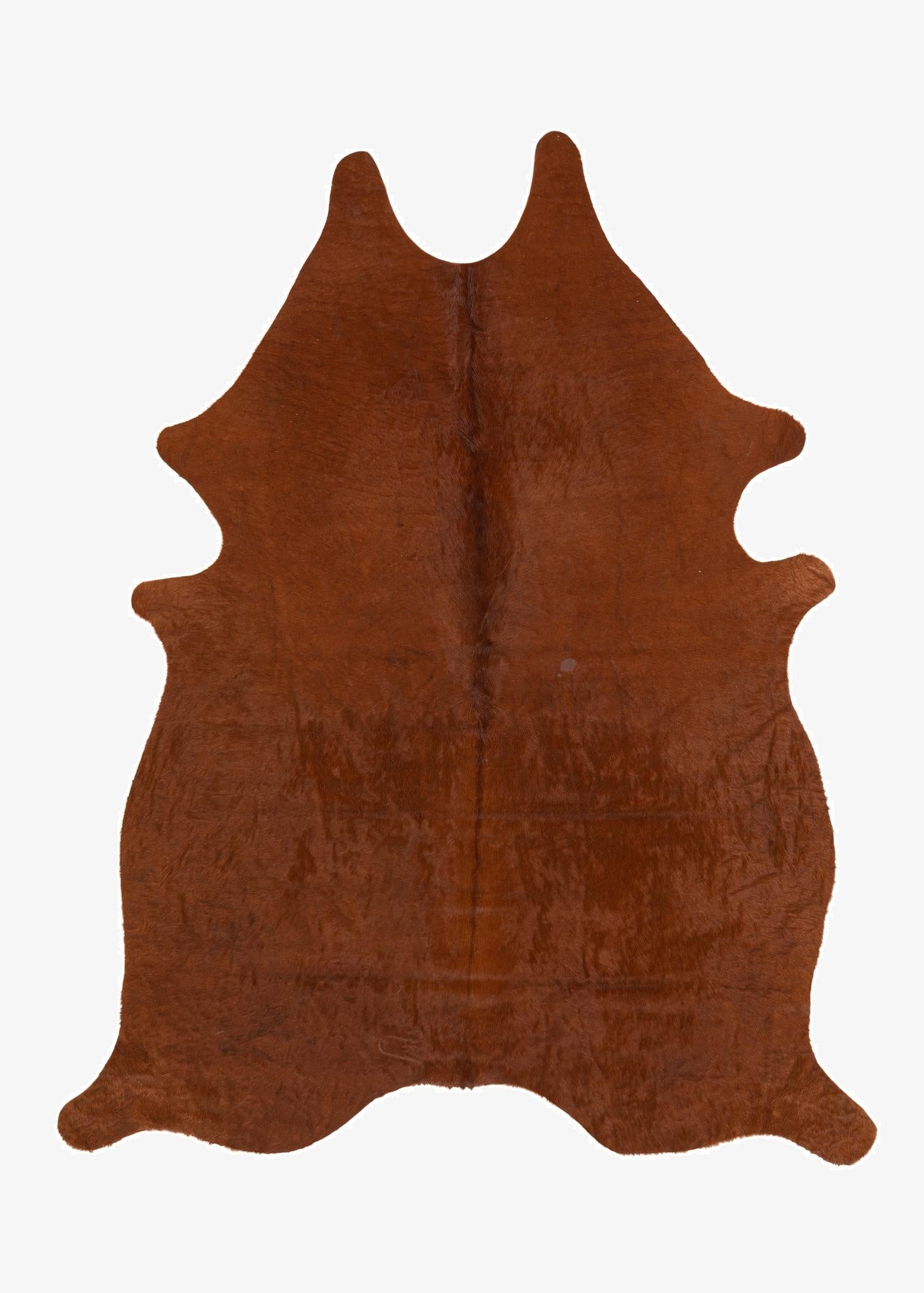 5' 6 x 6' 11 Cowhide Leather Rug